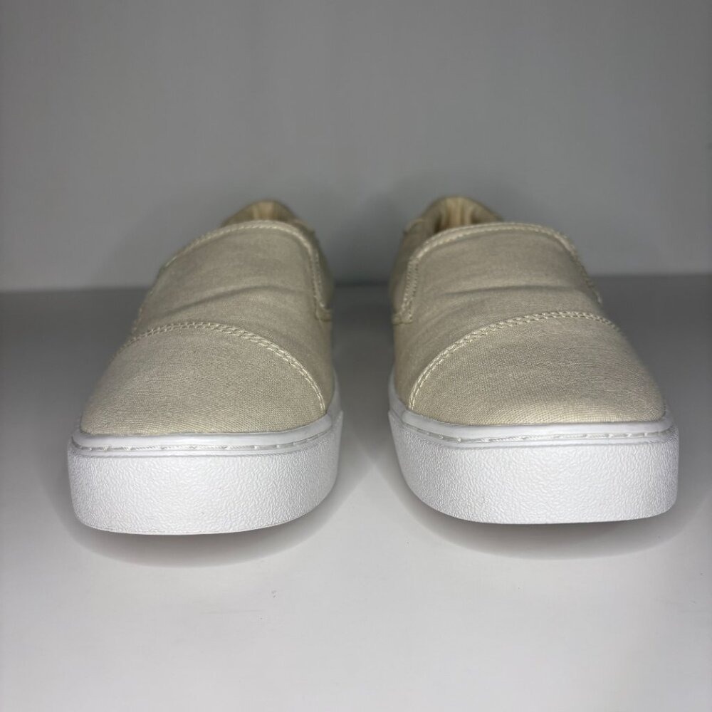 TOMS‎ Slip On Casual Shoes Womens Size 8.5 Canvas Beige Comfort Sneakers Neutral - Picture 3 of 9